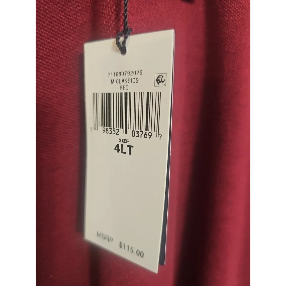 POLO RALPH LAUREN Men's 4LT Red LONG SLEEVE Casual Polo Shirt NWT